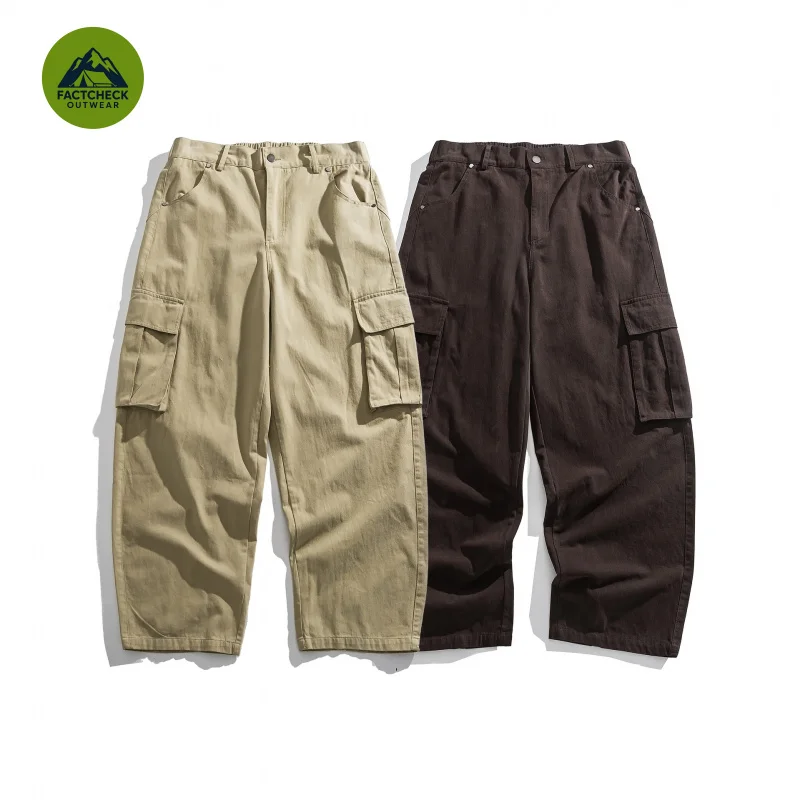 FACTCHECK EU US Size Vintage Autumn Winter Rivet Work Pants Travel Holiday Outdoor Oversize Men Solid-Color Casual Pants