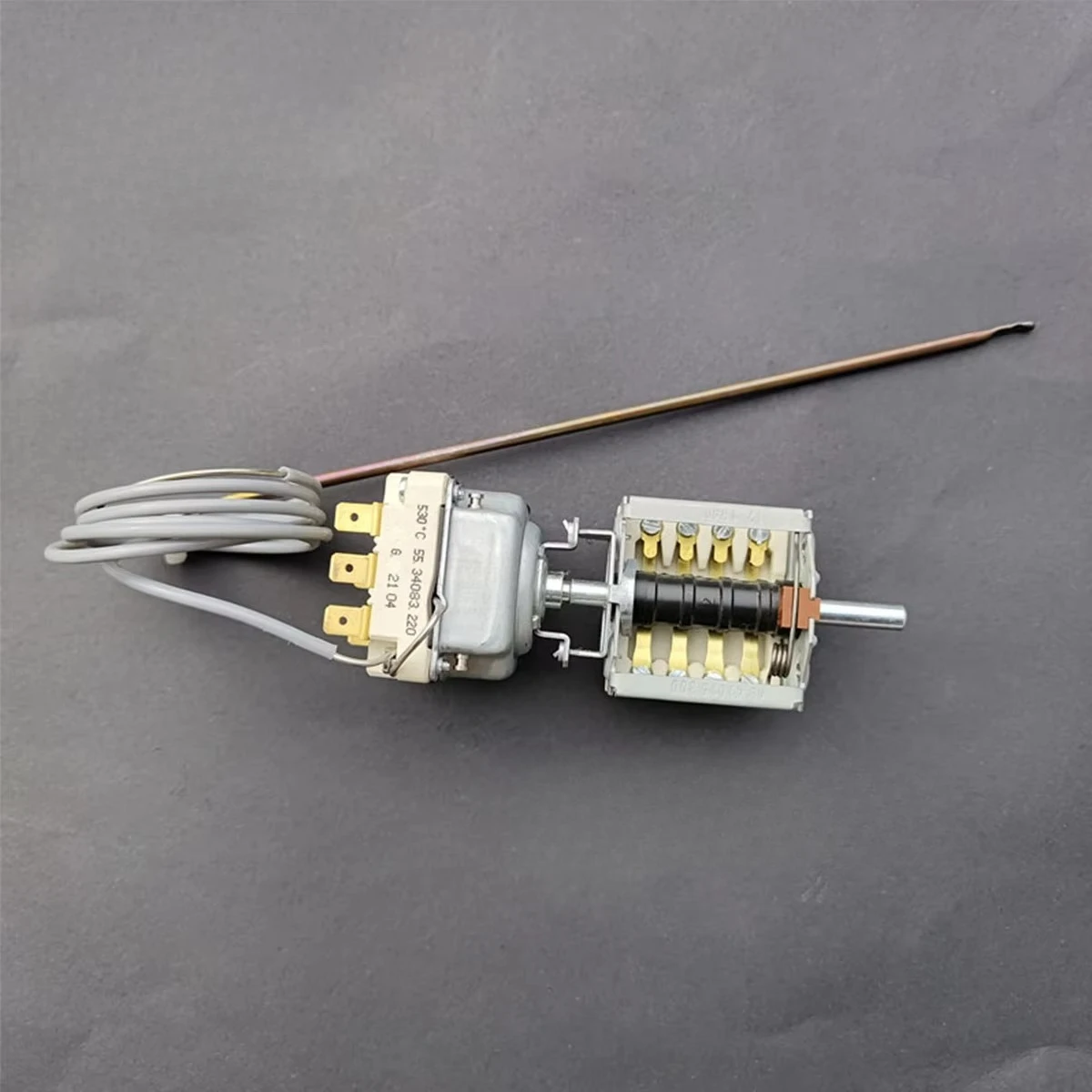 Temperature Control 55.34083.220 530°C Thermostat for Electrolux Pickpocket 168000 582211 582224 Griddle Replace