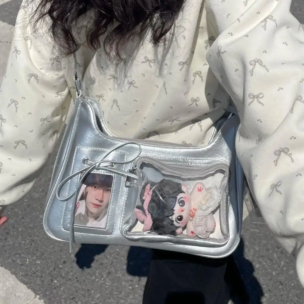 

Crossbody Pain Bagzippered Bag Kawaii Bag Girl 2025 Korean Ita Bag Female Japanese Designer Preppy Handbag Shoulder Bag Pain Bag