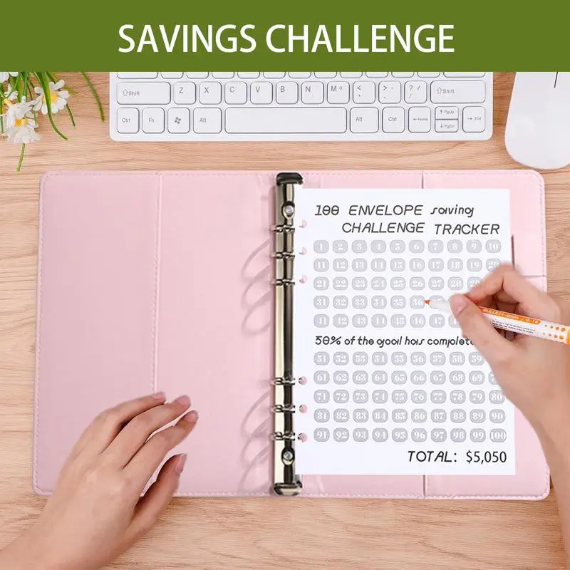 Savings Challenges Book With Envelopes 100 Envelopes Money Saving Book Flexible Savings Challenge Goals Fun Budget Binder With