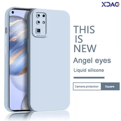 Luxury Matte Angel Eyes Phone Case for Honor 30 Honor30 30i 30S Pro Plus Youth Lite 5G Liquid Silicone Original Shockproof Cover