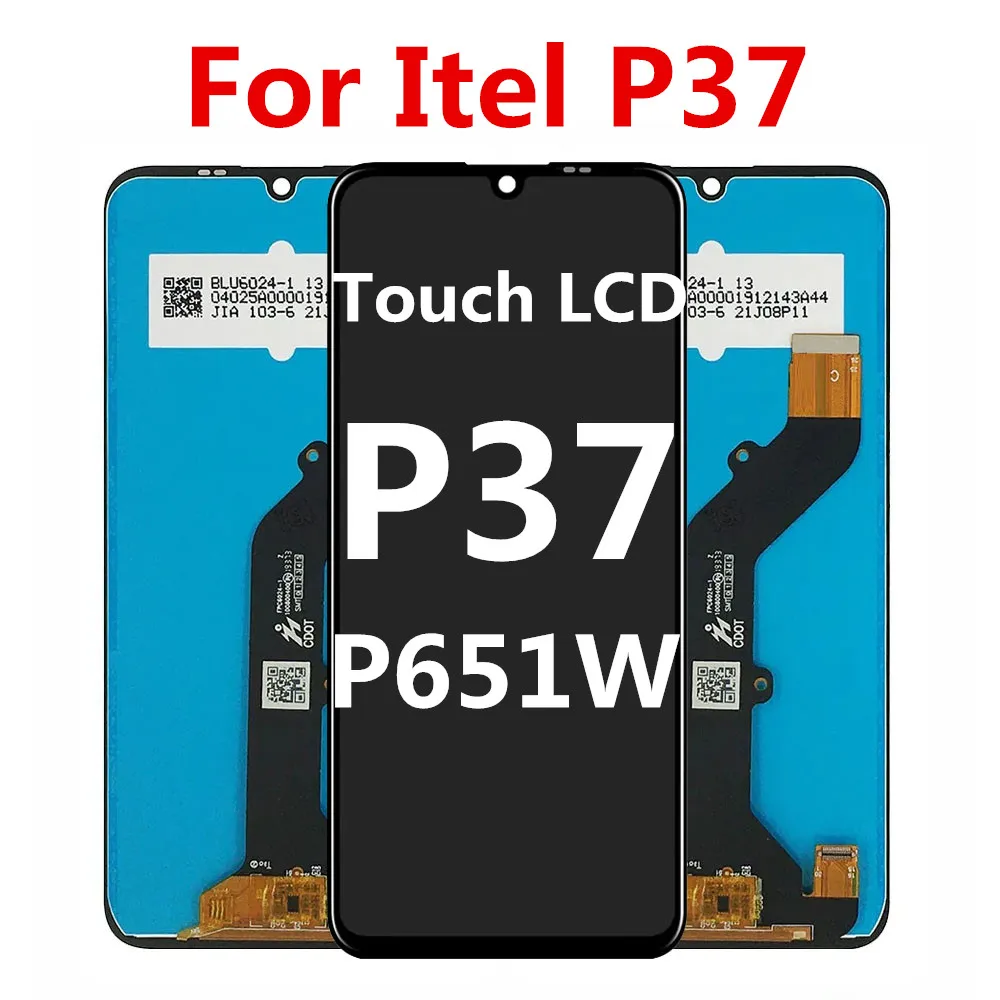 

ЖК-дисплей 6,52 дюйма для ITEL P37 P651W, ЖК-дисплей для ITEL P37, сенсорный экран, дигитайзер, панель в сборе, запасные части