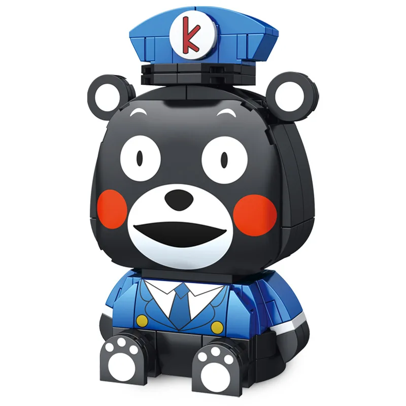 Creative NEW Kumamon Bear Building Block Cartoon Bear Model Bricks Doll DIY Assemble Education Toys For Children Kids Adult Gift