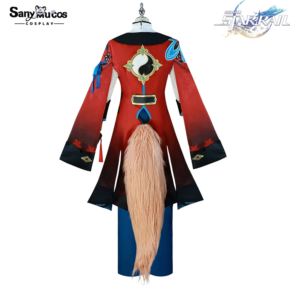 IN STOCK SanyMuCos Jiaoqiu Cospaly Honkai: Star Rail Jiaoqiu Dress Cospaly Outfit Comic-con Birthday and Holiday Gifts