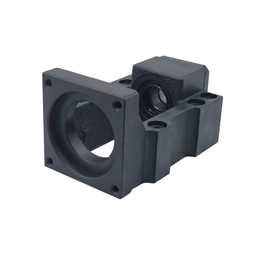فولاذ ، مثبت بمحرك ، دعم برغي الكرة ، BF10 BF12 Ballscrew ، حفارة CNC ، SFU1204 ، 12 ، 16 برغي