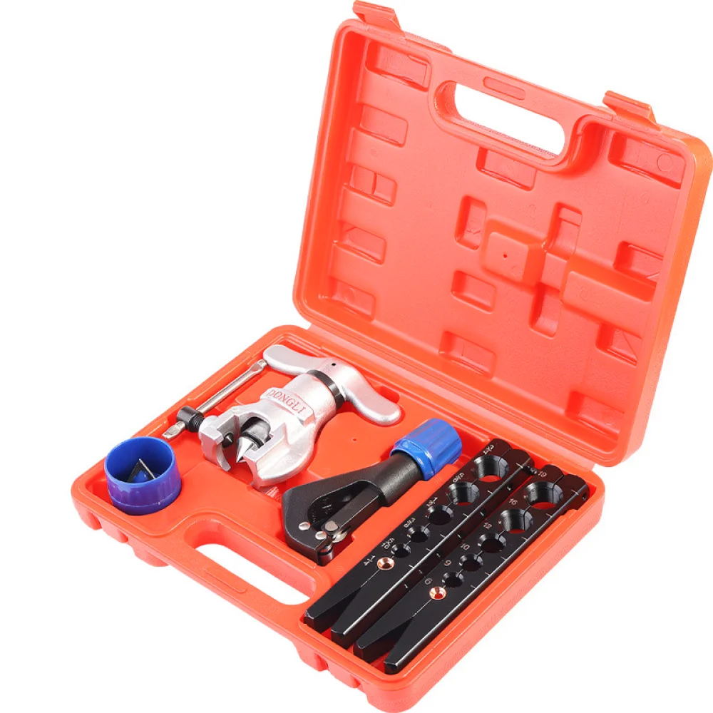 Professional HVAC Flaring Tool Eccentric Cone Type Pipe Expander Copper Tubing Maintenance HVAC Repair Hand Tool Kit