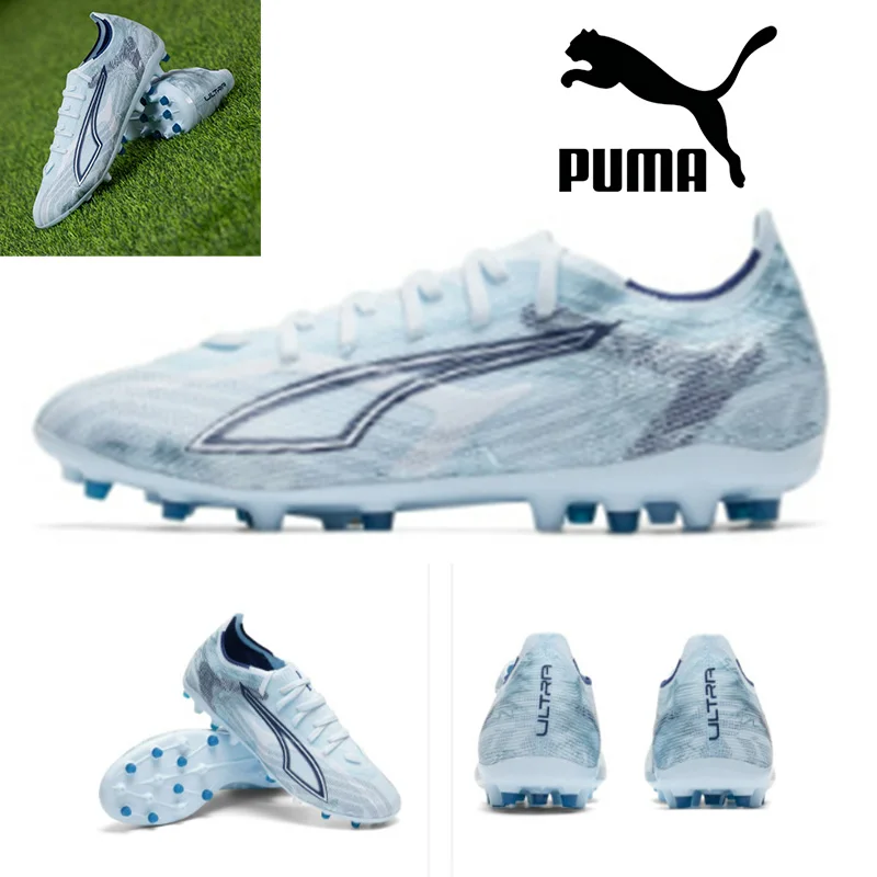 Puma Mid Cut Football Shoes MG Studded Professional Cleats 108972-03
