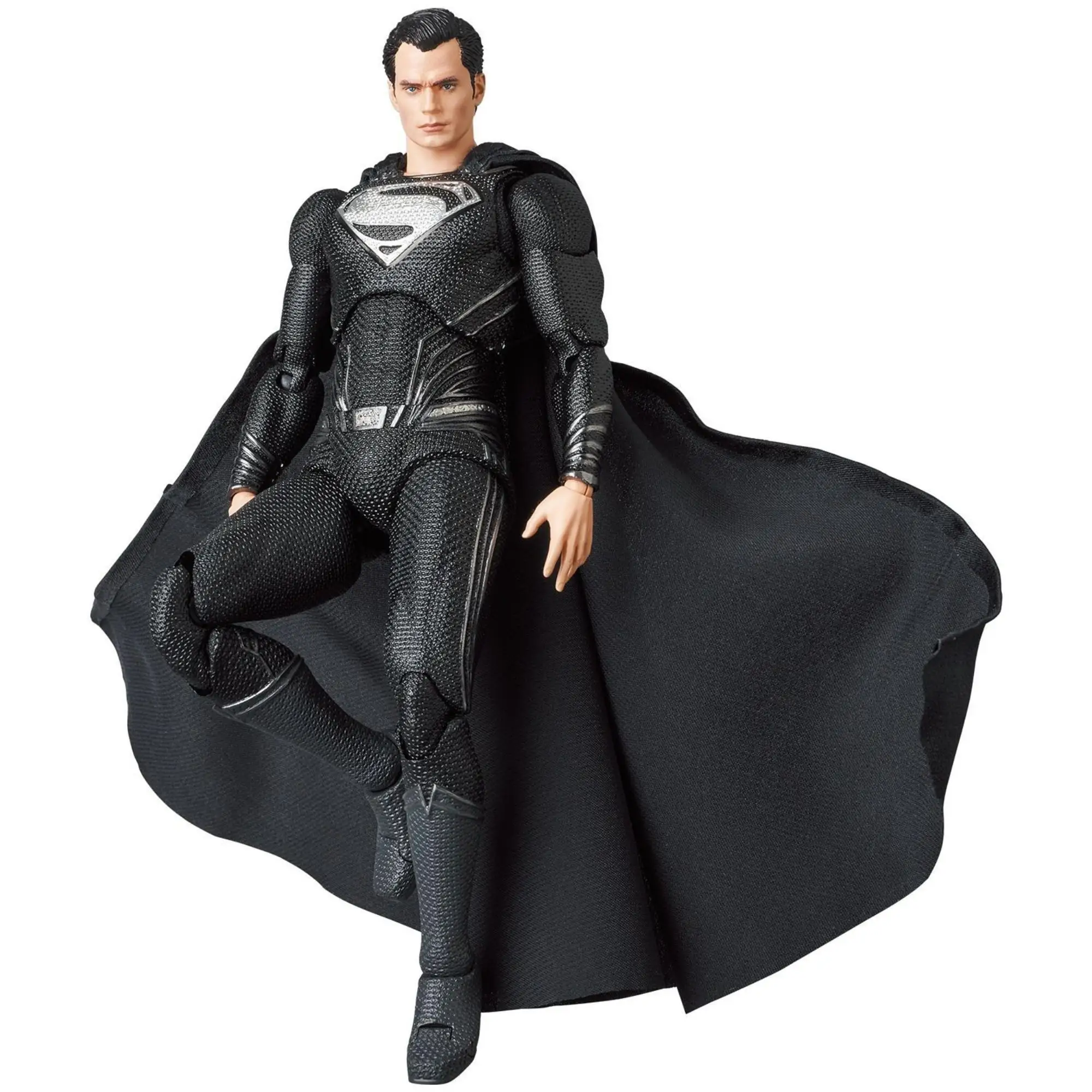 

In Stock Zack Snyder Version Of The Justice League Superman In Black Movable Figures Holiday Gift Toys Anime Figure Doll Model