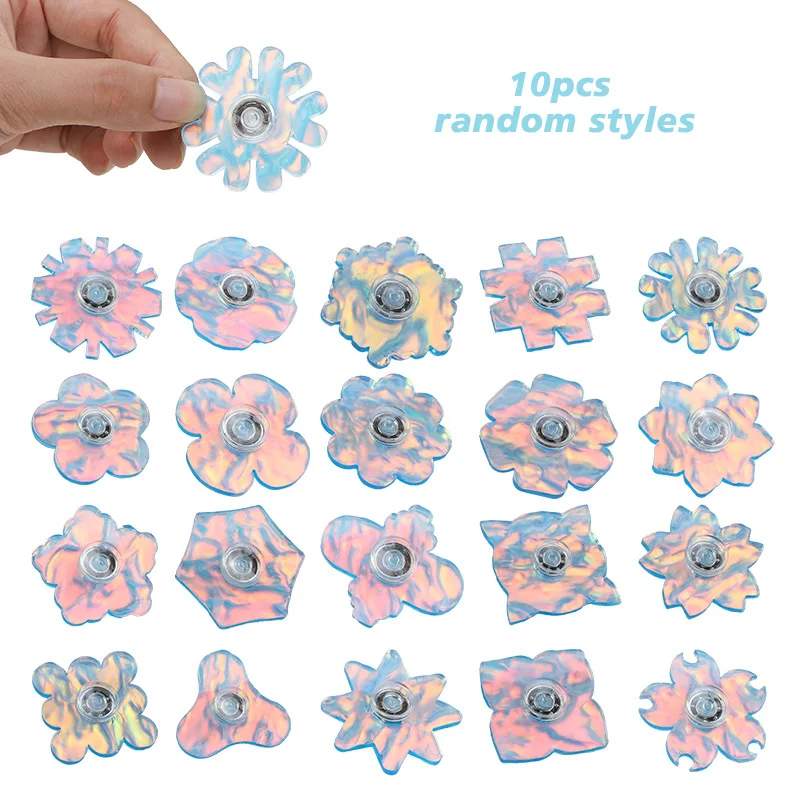 5/10 stücke Weihnachten Regenbogen Schneeflocke Fidget Spinner Spielzeug Finger Spinner High Speed Hand Spinner Zappeln Spielzeug Stress Angst Relief