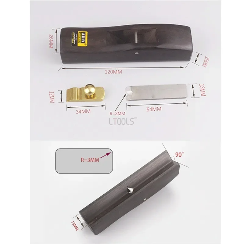 Imagem -06 - Borda de Madeira Banding Planer Arc Corner V-shaped Aparar Carpinteiro Casa Chanfro Deburring Manual Pequeno