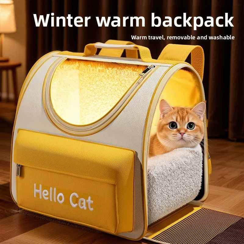 

Большая вместительная портативная сумка-переноска для животных с двойными лямками, дышащая, для кошек и кроликов, для путешествий