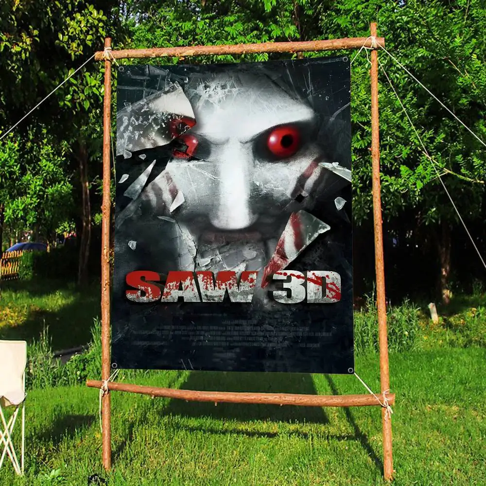 رعب فيلم المنشار راية INS نمط الطرف في الهواء الطلق الديكور جو العلم #4