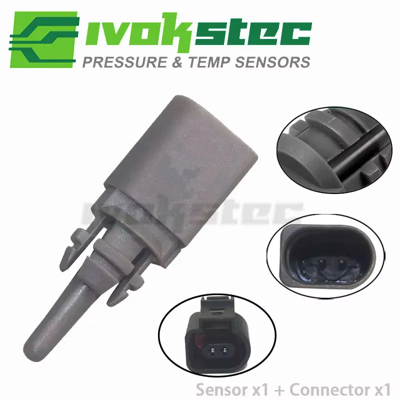 

Датчик температуры окружающего воздуха и разъем для VW Golf Mk7 Mk8 Passat B8 Touran T-Roc Tiguan Polo Mk6 Audi A4 A6 A8 TT Q3 8Z0820535B