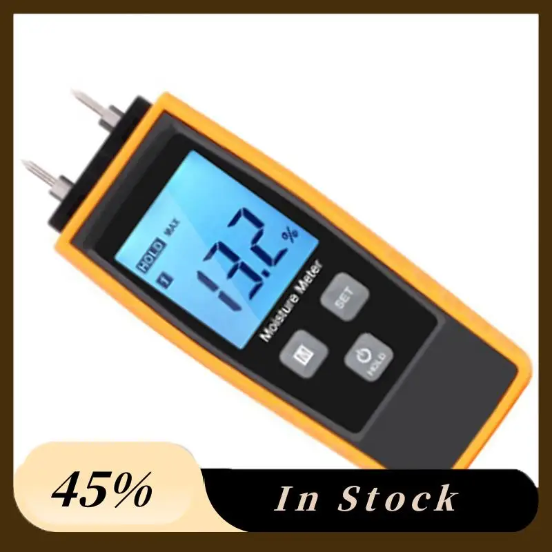 A60ZRZ660 Wood Moisture Meter Hygrometer Timber Damp Detector Tree Density Digital Wood Humidity Testermay