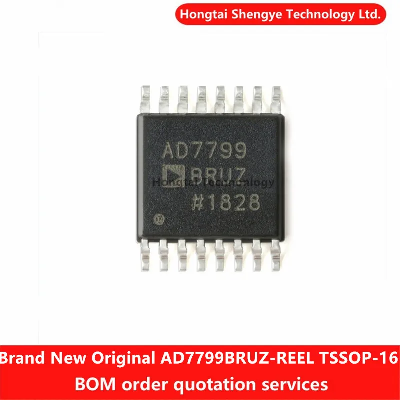 New Original Genuine AD7799BRUZ-REEL TSSOP-16 24-bit Σ-Δ Analog-to-Digital Converter (ADC)