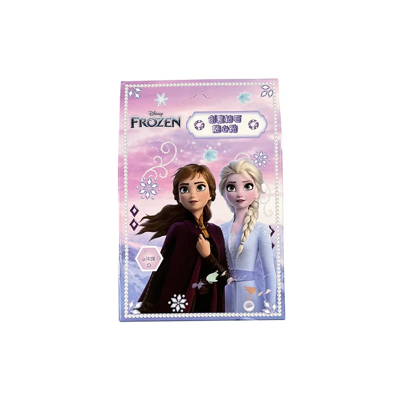 ملصقات ماسية للأطفال من Miniso Disney، مجموعة مواد يدوية الصنع لرياض الأطفال للفتيات، لوحة ماسية للأميرة