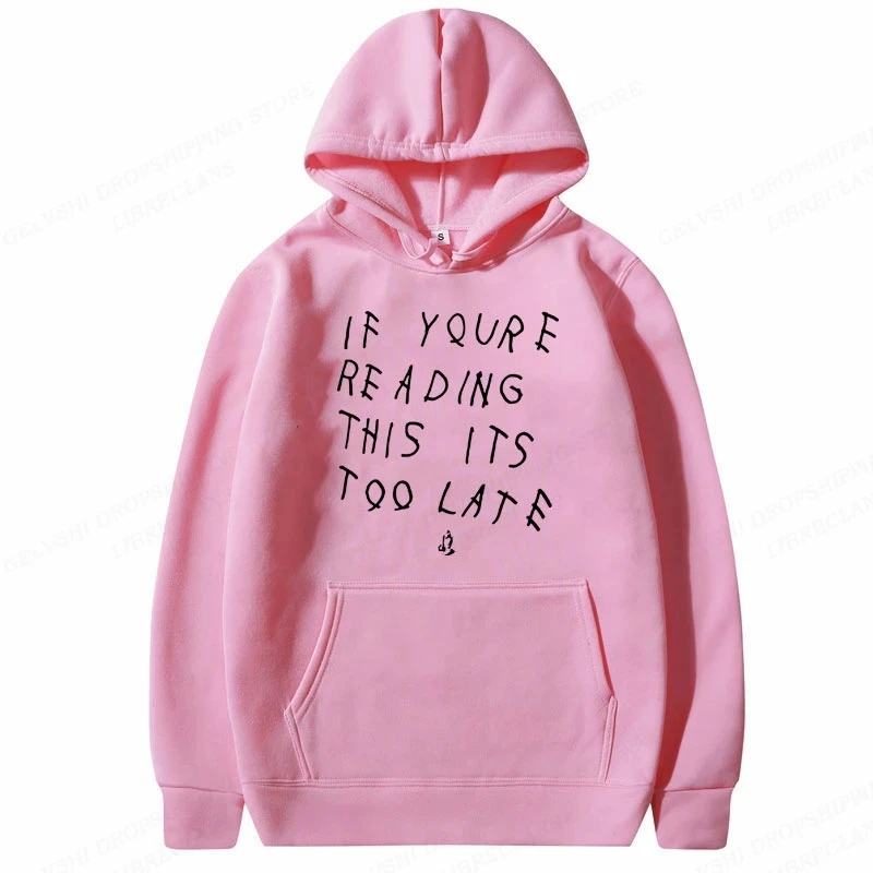 Men\'s Fashion Oversized Hooded Sweatshirts Gothic Pullovers Boy Coats Women Sweats Men\'s Clothes For Teens Rapper Drake Hoodie