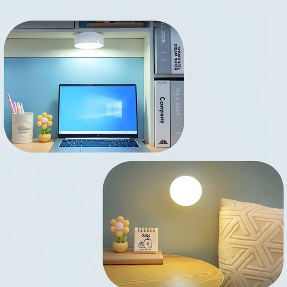 Dormitory Study Light Magnetic Desk Lamp Rechargeable Hook Night Lamp Bedside Reading Lighting For Camping Tent Lamp