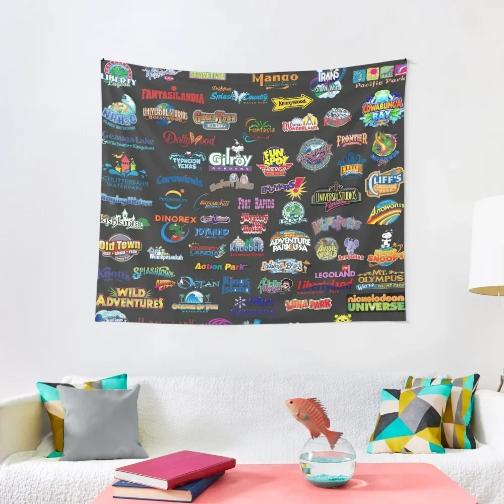 Amusement Parks Tapestry Luxury Living Room Decoration Custom Decorative Wall Murals Tapestry