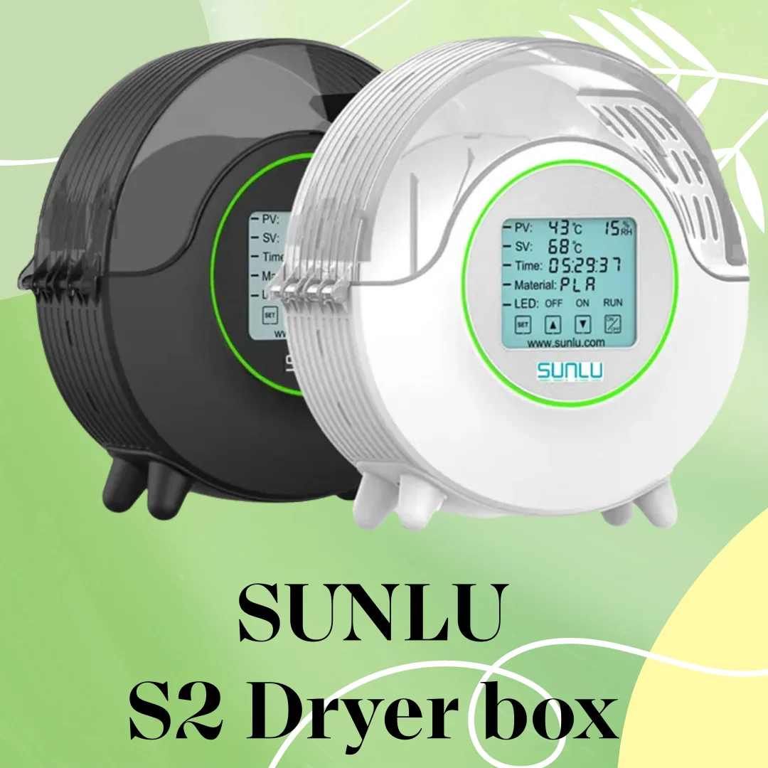 SUNLU caja de secado de filamentos 3D, soporte de almacenamiento de filamentos, FDM, S2, envío rápido