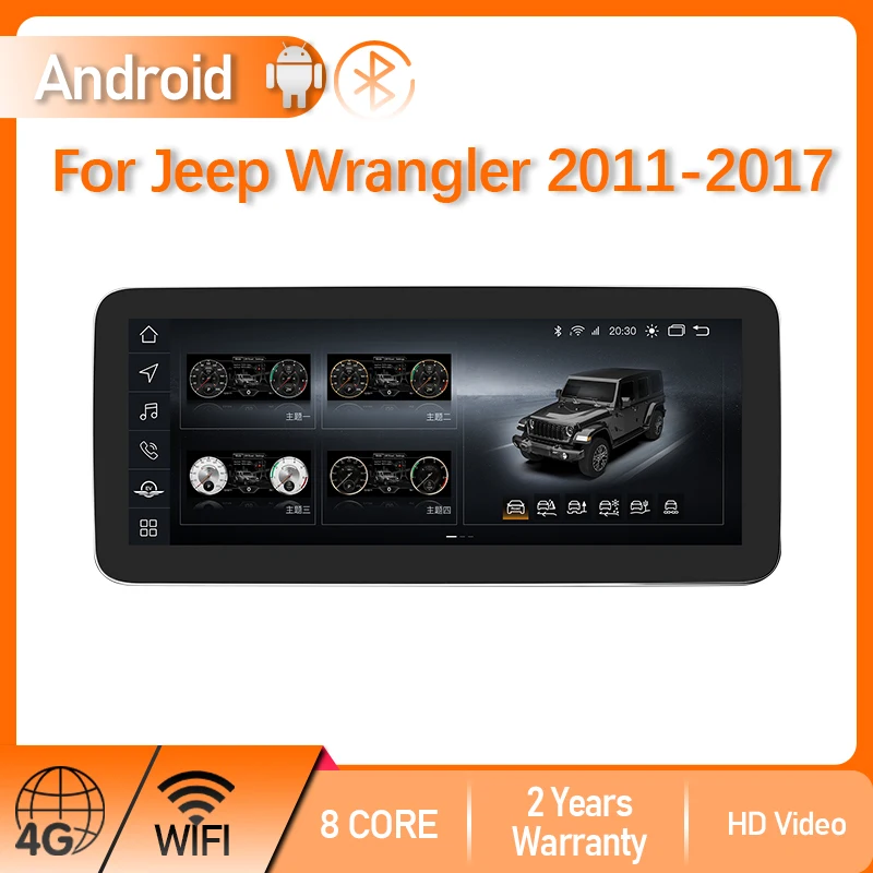 

New style Car Multimedia Player Radio For Jeep Wrangler 2011-2017 Screen Android 13 GPS Navigation DVD Auto Stereo Carplay 4G