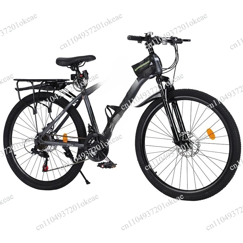 Bicycle Adult Men's Double Disc Brake Off-Road Bicycle Variable Speed Shock Absorber Bicycle 26 Inch