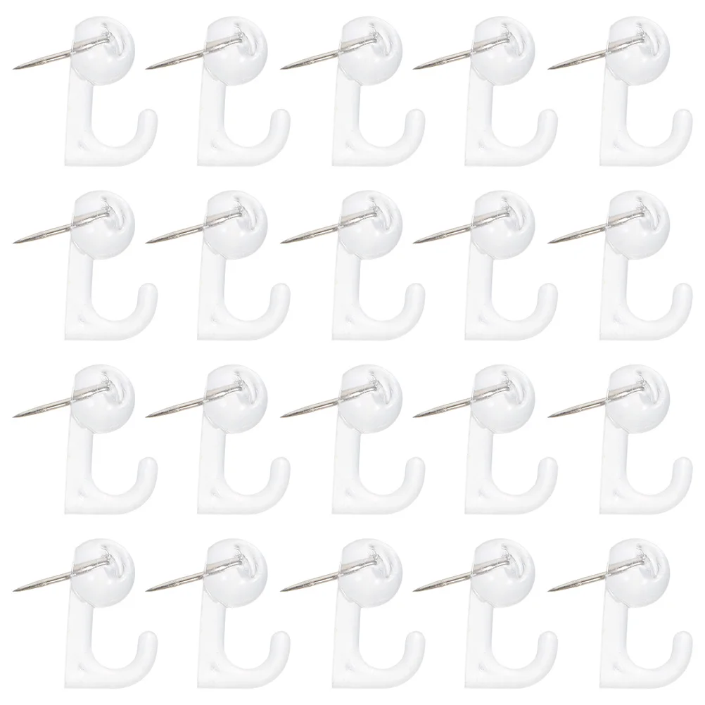 

50 Pcs Thumbtack Tacks Small Hooks Cute Nail Desk Accessories Picture Pushpins Office Supplies Bulletin Corkboard Map Photo Wall