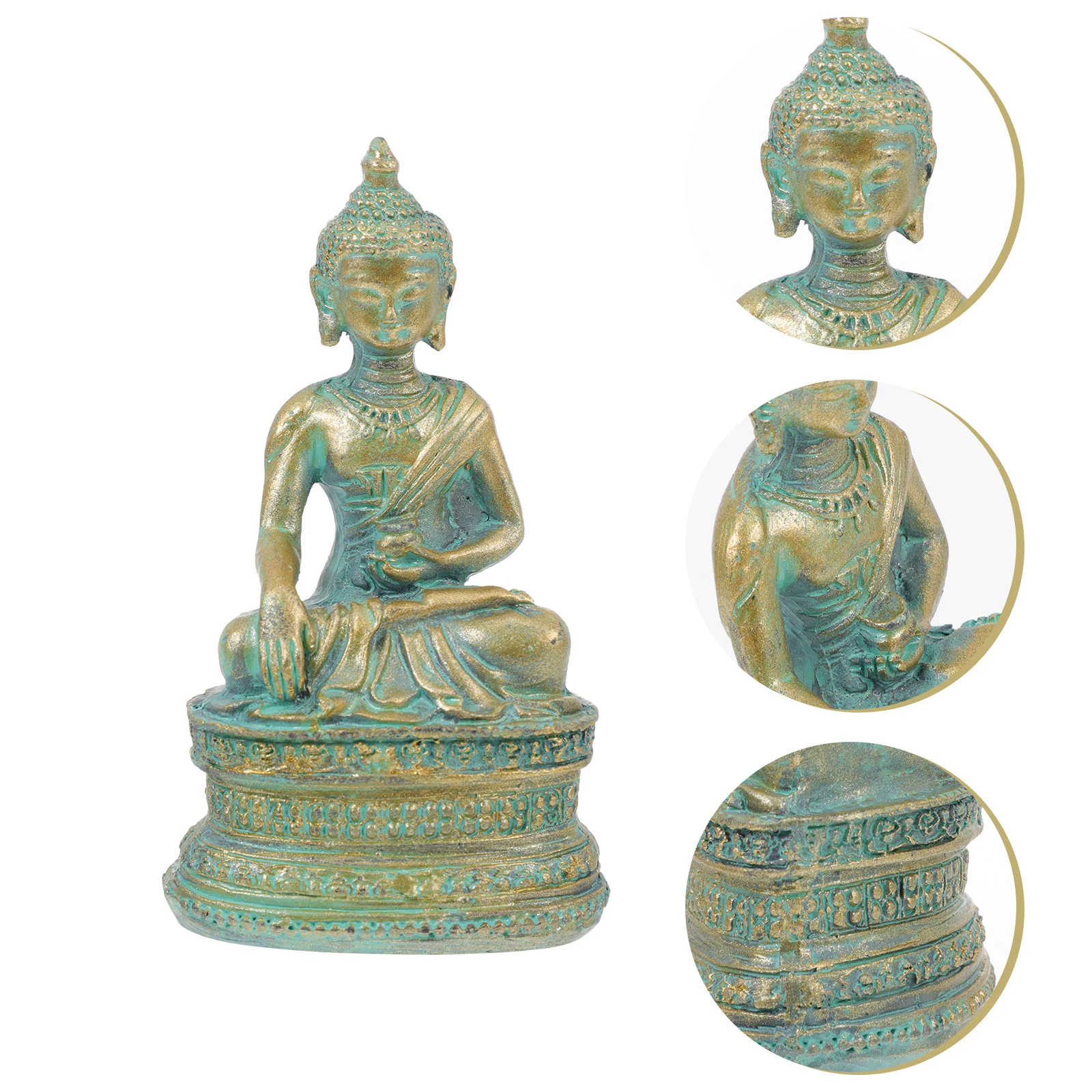 

1Pcs Style Buddha Decor Resin Craft Adornment Decorative Religious Desktop Ornament Buddha Figurine Decor