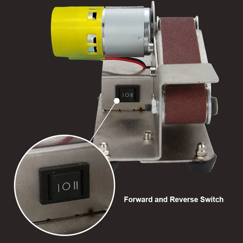 110V-220V775 Motor Polishing Machine Angle Grinding Machine Multi functional Desktop Micro Electric Sanding Belt Machine