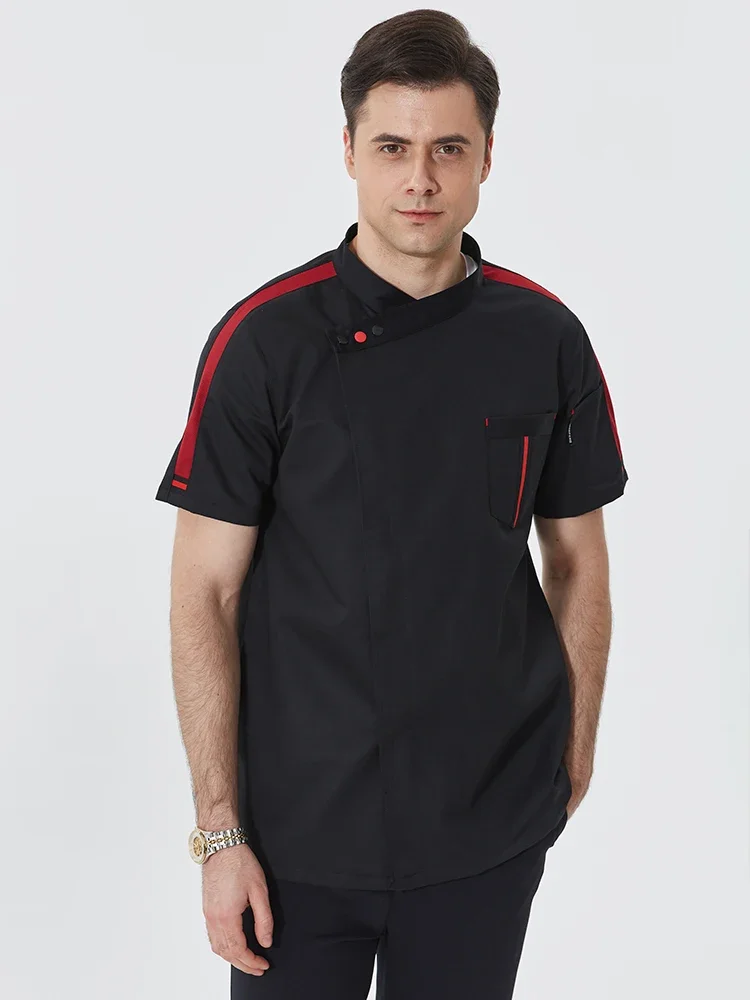 سترة طاه قابلة للتنفس ، ملابس عمل تقديم الطعام في المقصف ، معطف الموظفين ، زي الطبخ ، قميص طهي المطعم ، قمم ، زي المخابز