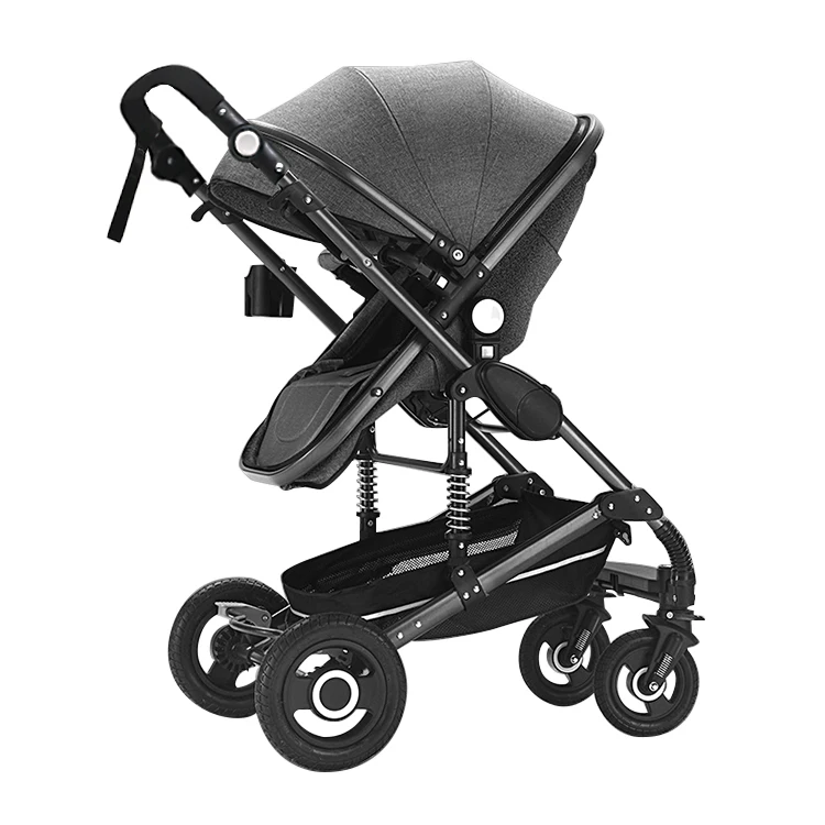 

Коляска 3 в 1, высокая пейзажная коляска с автокреслом, многофункциональная, удобная, легко складывается