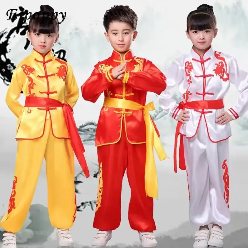 Children's Martial Arts Performance Wear Performance Clothes Drum Performance Wear Chinese Style Martial Arts Wear