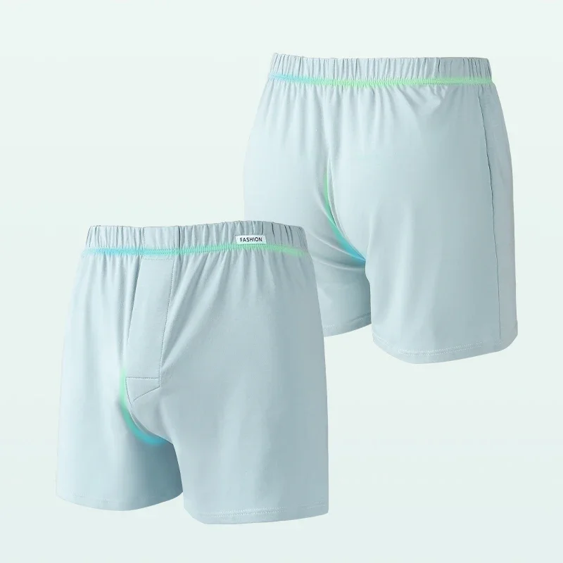 

5PCS Men's boxer shorts, suitable for home wear as sleep shorts. Comfortable cotton boxer briefs. For summer, loose home underpa