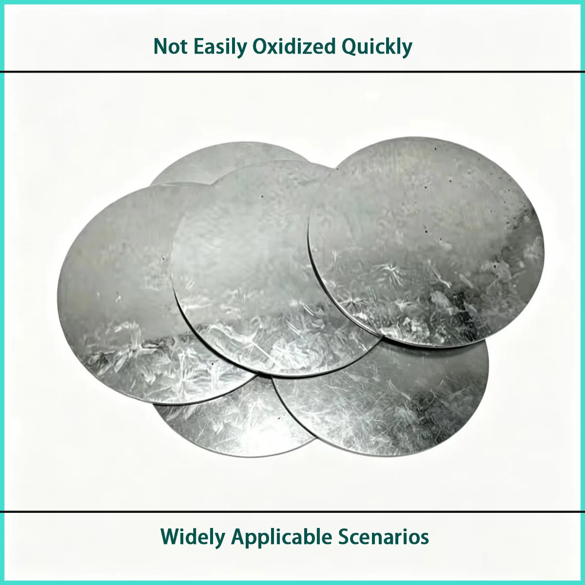 Circular galvanized iron plate with a diameter of 50-300mm is used for equipment bases,chassis accessories,protective covers,etc