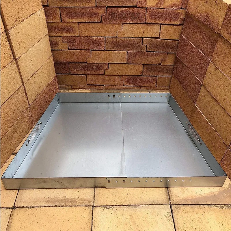 

Fireplace plate Fireplace Tray-Expandable/Adjustable Ash Pan With Handles for Up to 30Inch Fire Place