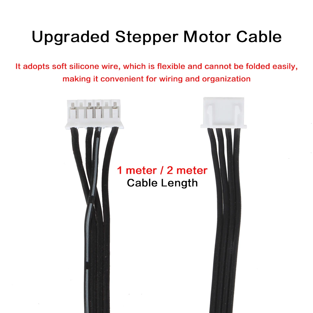 ترقية 42 محرك متدرج خط XH2.54 محطة خط ثلاثية الأبعاد ملحقات الطابعة 4Pin-6Pin 1 متر 2 متر محرك متدرج كابل محطة مزدوجة