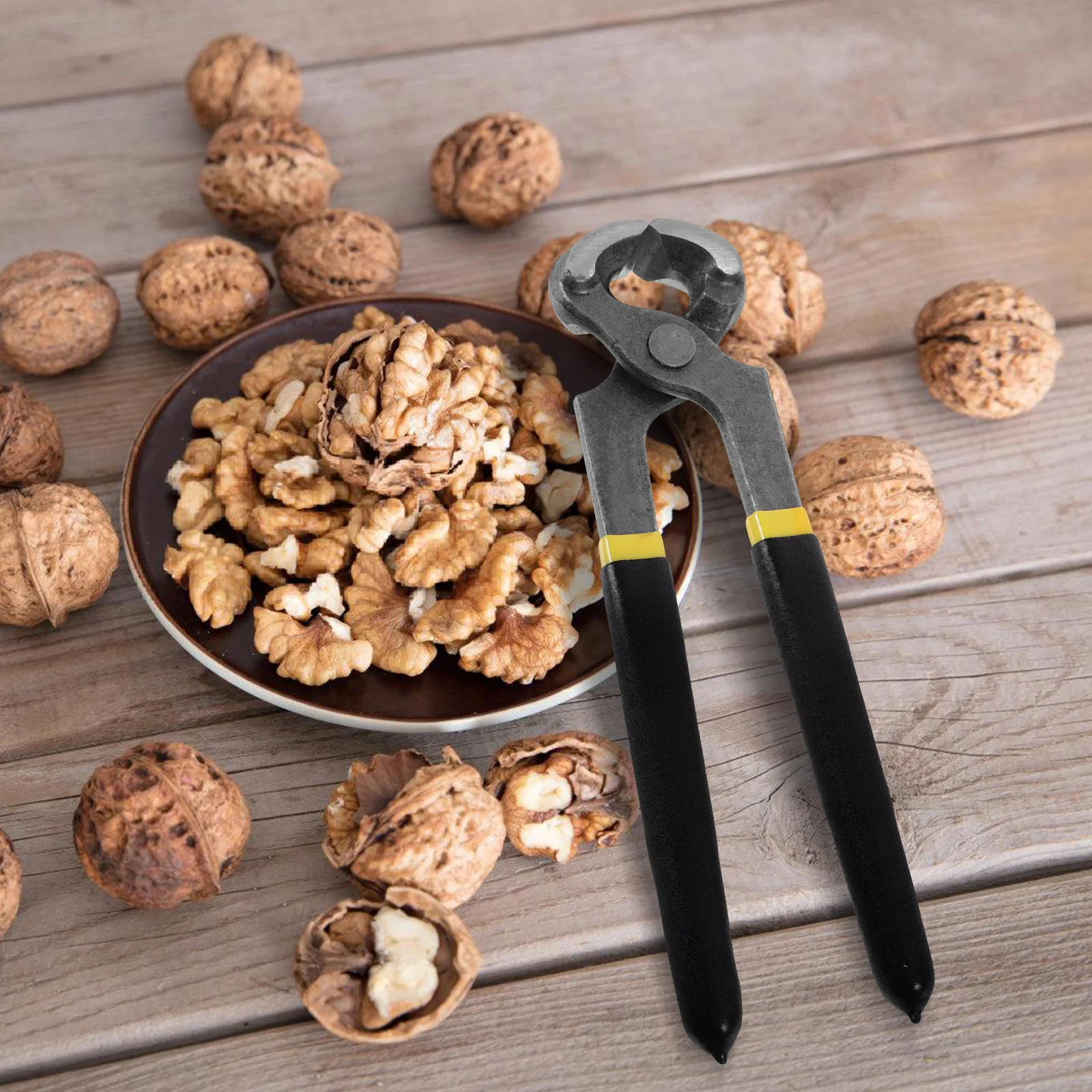 1 قطعة كماشة الجوز دائم مسمار مجتذب مقاومة للخدش عدم الانزلاق مقبض ل كفاءة إزالة الأظافر سلك قطع النجار #4