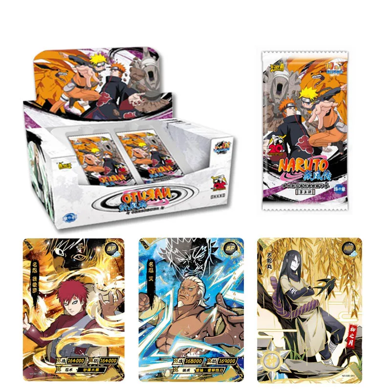 

Naruto Collection Cards Tier4 wave5 Full Set Booster Box Kayou Uzumaki Uchiha Anime Playing Game Cartas Gift