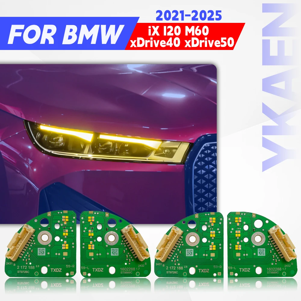 

Yellow Angel Eye DRL LED Chip Boards For 2021-2025 BMW iX I20 M60 xDrive40 xDrive50 Laser LED Headlight Daytime Running Light