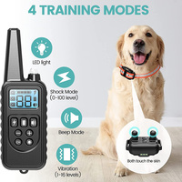 Dog Training Collar Waterproof Dog Bark Collar，Remote Control Rechargeable Anti Barking Device All Size Dogs Electric