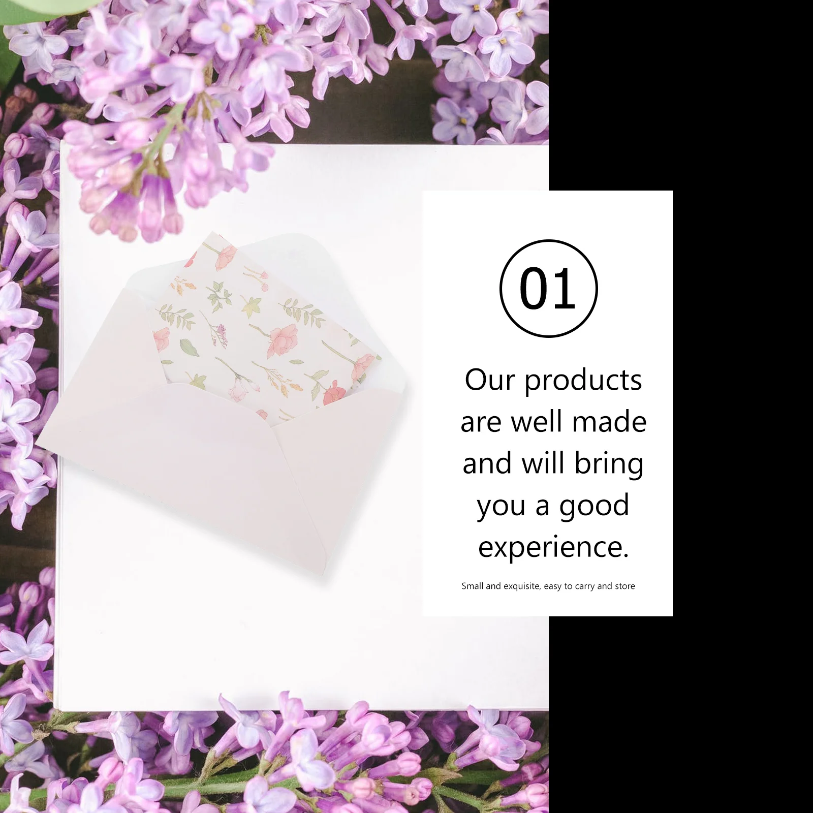 

5 Sets Floral Flower Letter Paper Students Envelope Kit Note Stationery Supplies with Envelopes Chic Writing