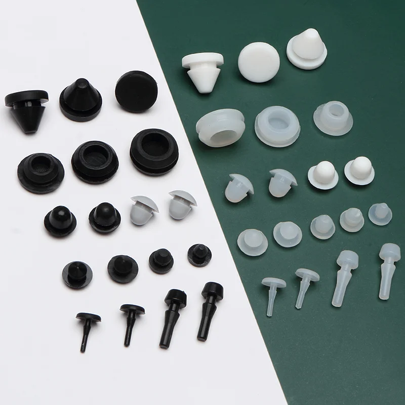 

Silicone Plug Rubber Stopper Door Mat Low Temperature Resistance Black Shock Softness Eyelet Conical Seismic Protective Sealing