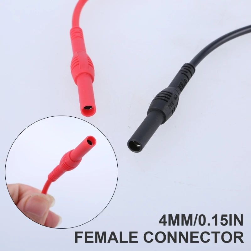Ô Tô Sau Đầu Dò Bộ 4 Mm Chuối Cắm Linh Hoạt Dẫn Thử Kết Nối Dây 21 Thả Con Tàu