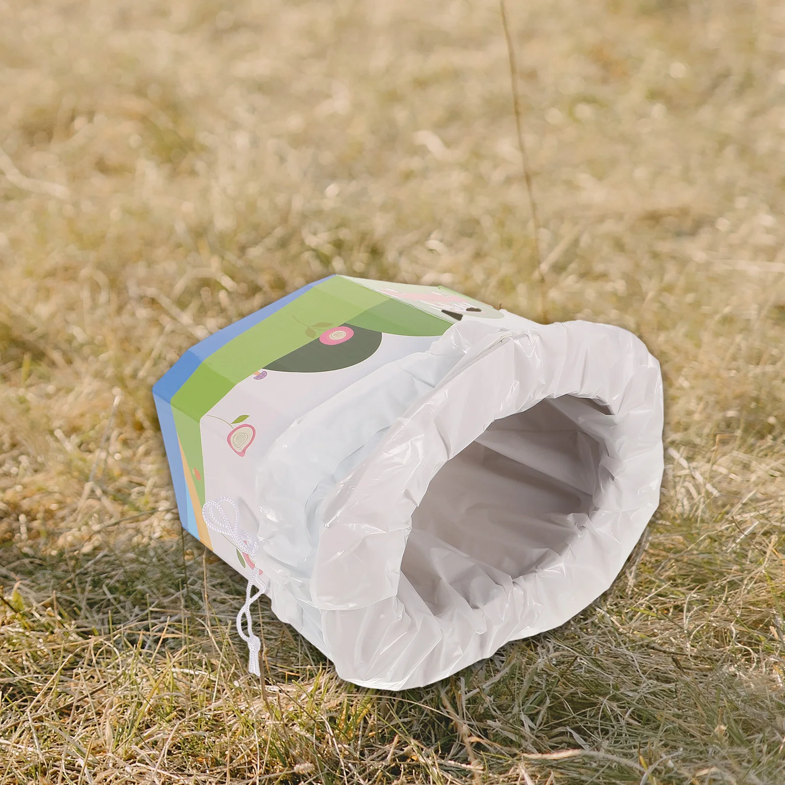 

1Set Portable Folding Car Toilet Camping Travel Potty Lightweight Foldable Emergency Potty Outdoor Simple Toilet for Adults