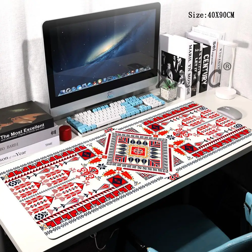 

Persian Pattern Large Gaming HYBXAXC Computer Office Game Table Mat XXL Rubber Anti-slip Keyboard Long Desk Pads for PC Laptop