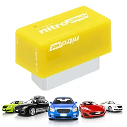 Nitro OBD2 Economia Fuel Saver, Universal Car Fuel Saver, Dual-Plate Chip, Tuning Box para carro diesel, Economia de combustível