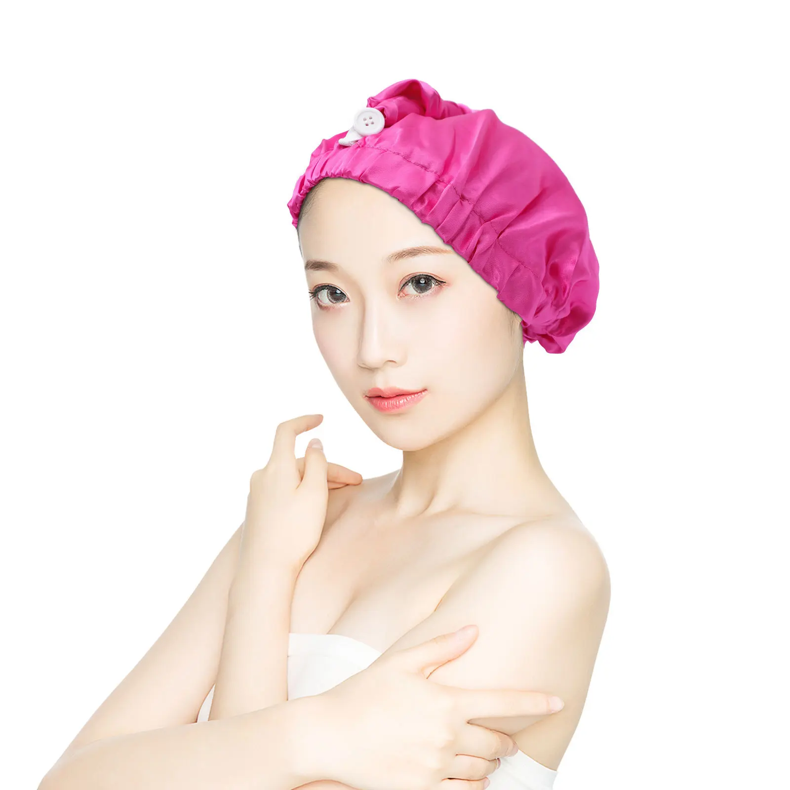 

Elastic Hair Cap Dreadlocks Sleep Wraps for Women Sleeping Satin Deep Caps Bonnet