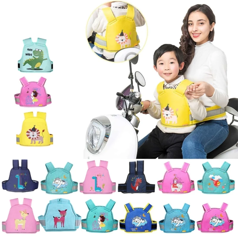 Upgrade Children Motorcycle Safety Belt Children Motorcycle Safety Strap Seats Belt Electric Vehicle Safety Harness