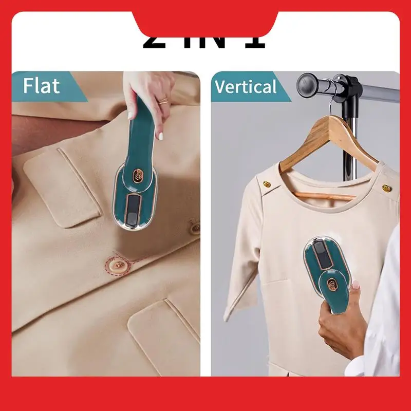 Portable Steamer Iron For Clothes Fast Heat-Up,Compact Wrinkle Remover For All Fabrics US Plug