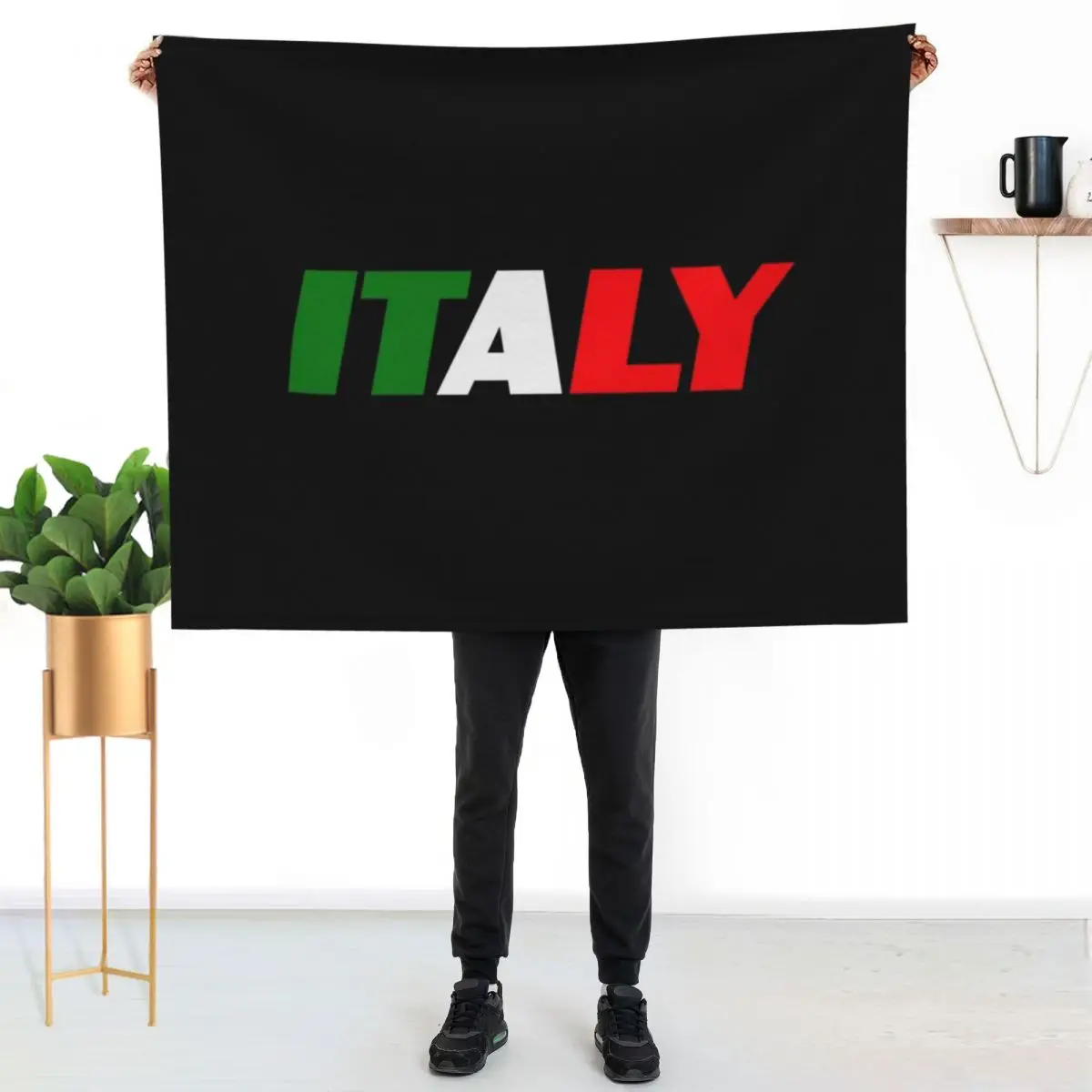 ITALY Throw Blanket Cozy Microfiber Throw Blanket for Home Bedroom